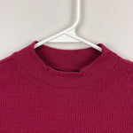Load image into Gallery viewer, Old Navy Long-Sleeve Cozy-Knit Mock-Neck Dress for Girls Berry Nice Red M 8
