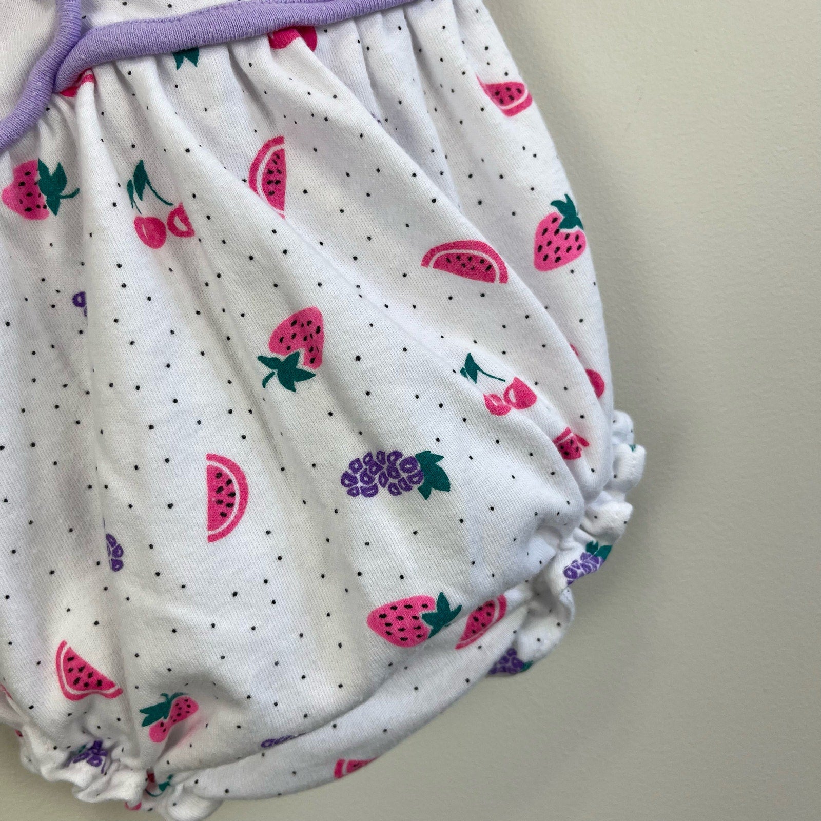 Vintage Baby Kisses Fruit Romper 3-6 Months