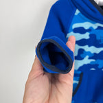 Load image into Gallery viewer, The North Face Glacier Fleece Bunting Blue Camo 6-12 Months
