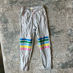 Load image into Gallery viewer, Mini Boden Warrior Knee Sweatpants Grey Marl Rainbow 8
