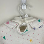 Load image into Gallery viewer, Vintage Tots Town Polka Dot Heart Ruffle Sweatshirt Dress 2T
