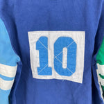 Load image into Gallery viewer, Mini Boden Applique Color Block Varsity Rugby Shirt 9-10
