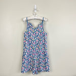 Load image into Gallery viewer, Vineyard Vines Girls Floral Flamingos Knit Romper Medium
