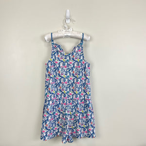 Vineyard Vines Girls Floral Flamingos Knit Romper Medium