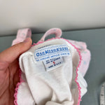 Load image into Gallery viewer, Vintage OshKosh B'gosh Pink Floral Bow Overalls Jumper Set 5T USA
