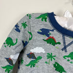 Load image into Gallery viewer, Gymboree Heather Gray Dino Pullover 18-24 Months NWT
