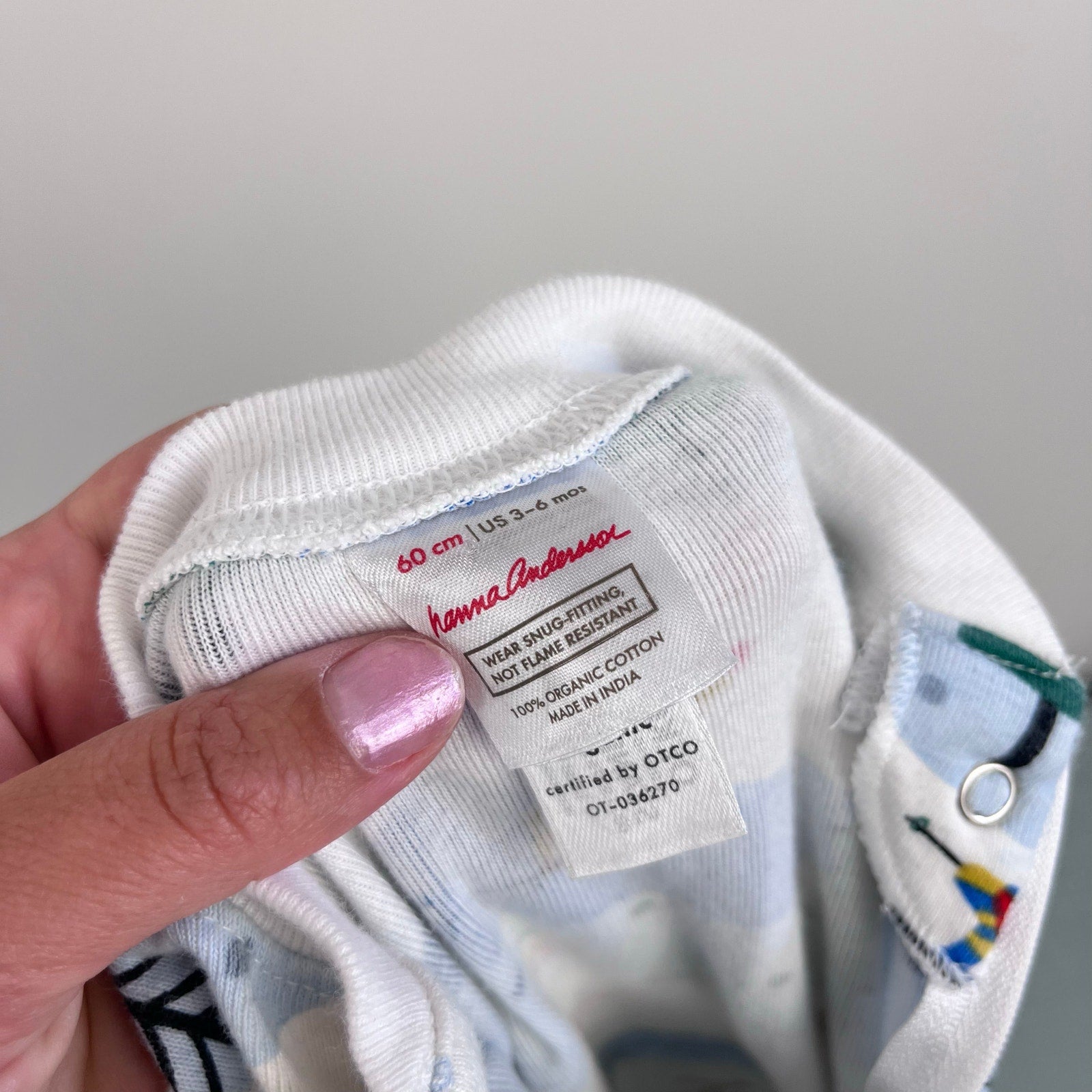 Hanna Andersson Holiday Ski Slope Sleeper 60 cm 3-6 Months