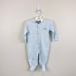 Load image into Gallery viewer, Kissy Kissy Blue Stripe Elephant Footie Coverall 6-9 Months
