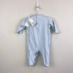 Load image into Gallery viewer, Kissy Kissy Smocked Blue Footie 3-6 Months NWT
