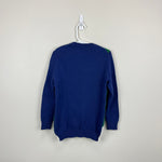 Load image into Gallery viewer, Mini Boden Festive Graphic Crew Sweater Highland Green Sprout House 6-7
