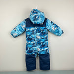 Load image into Gallery viewer, The North Face Baby Freedom Snow Suit Blue Snow Peak Mountains 6-12 Months
