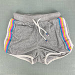 Load image into Gallery viewer, Mini Boden Retro Rainbow Towelling Shorts 8
