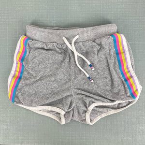 Mini Boden Retro Rainbow Towelling Shorts 8