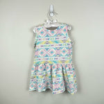 Load image into Gallery viewer, Vintage Names Pastel Aztec Sleeveless Dress USA
