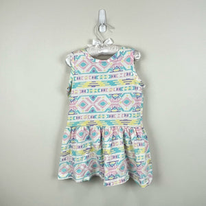 Vintage Names Pastel Aztec Sleeveless Dress USA