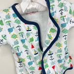 Load image into Gallery viewer, Magnificent Baby Nautical Bodysuit Romper 9 Months
