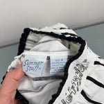 Load image into Gallery viewer, Vintage Summer Stuff Hot Shot Black and White Striped Shorts 4T NWT
