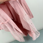 Load image into Gallery viewer, Hanna Andersson Shimmer Star Dress Soft Tulle Pink Rose Blossom 120 cm 6-7
