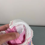 Load image into Gallery viewer, Vintage Thomas Pink Ruffle Animal Train Coverall Romper 3-6 Months
