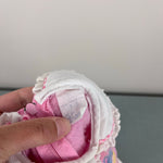 Load image into Gallery viewer, Vintage Thomas Pink Ruffle Animal Train Coverall Romper 3-6 Months
