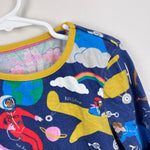 Load image into Gallery viewer, Mini Boden Educational Jersey Pocket Tunic Starboard Blue When I Grow Up 6-7
