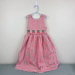 Load image into Gallery viewer, Florence Eiseman Sleeveless Red Plaid Cherry Dress 6
