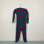 Load image into Gallery viewer, Hanna Andersson Blue Red Apple PJs 90 cm 3T
