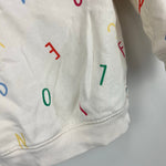 Load image into Gallery viewer, Baby Gap Relaxed Crewneck Ivory Alphabet Sweatshirt 12-18 Months
