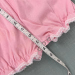 Load image into Gallery viewer, Vintage First In First Out Pink Lace Vest Romper 6-9 Months USA
