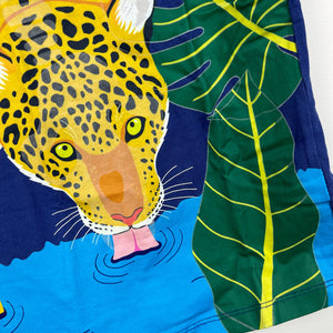 Mini Boden Glow in the Dark Leopard Graphic Tee Shirt 7-8