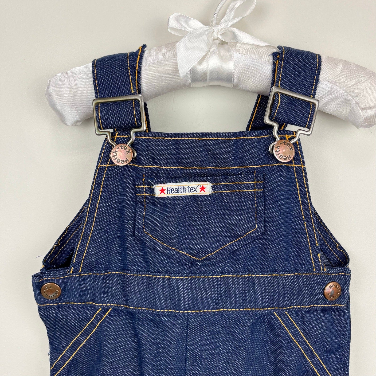 Vintage Healthtex Blue Jean Overalls 12 Months USA