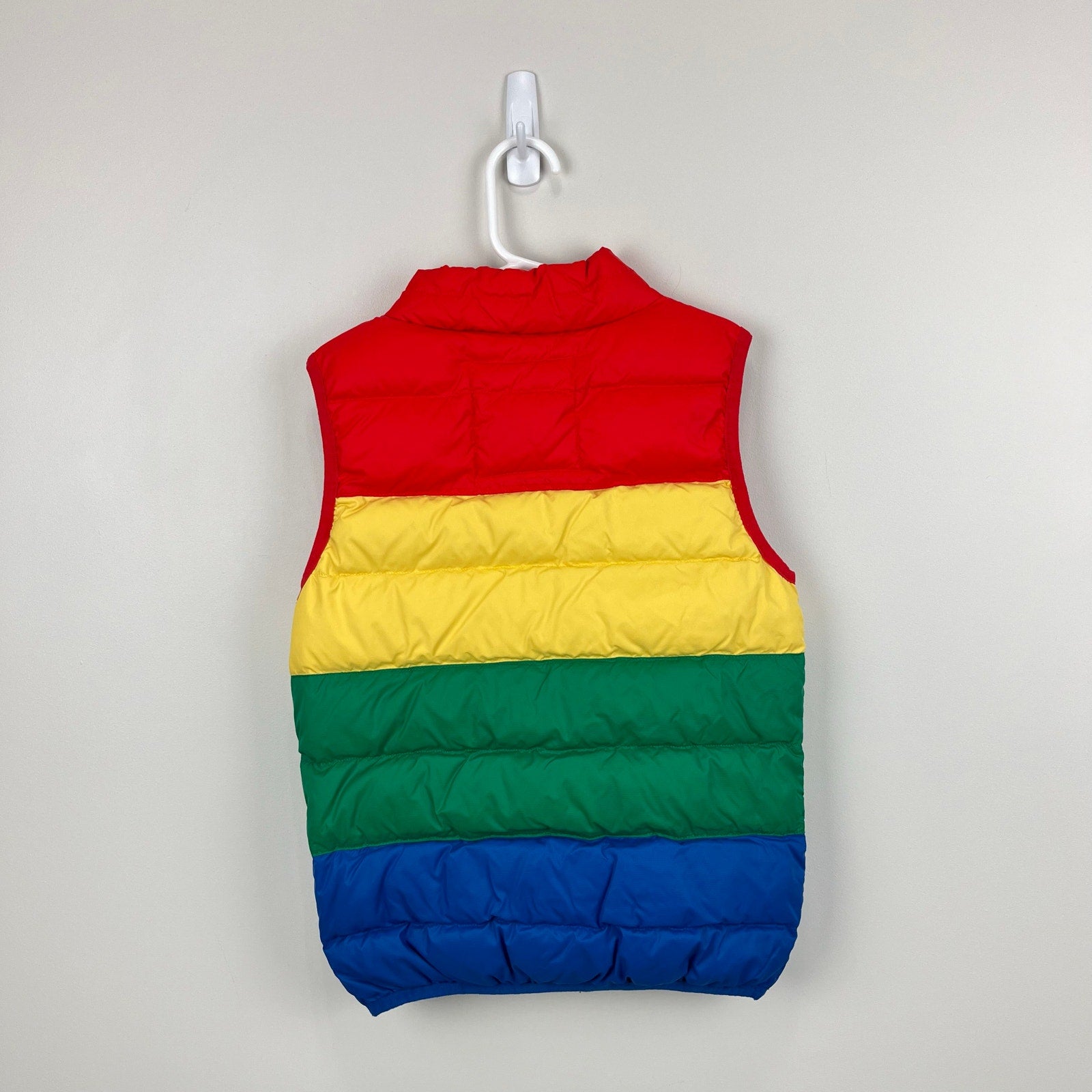 Hanna Andersson Rainbow Stripe Down Puffer Vest 130 cm 8