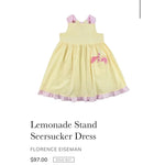 Load image into Gallery viewer, Florence Eiseman Lemonade Stand Yellow Seersucker Dress 2T
