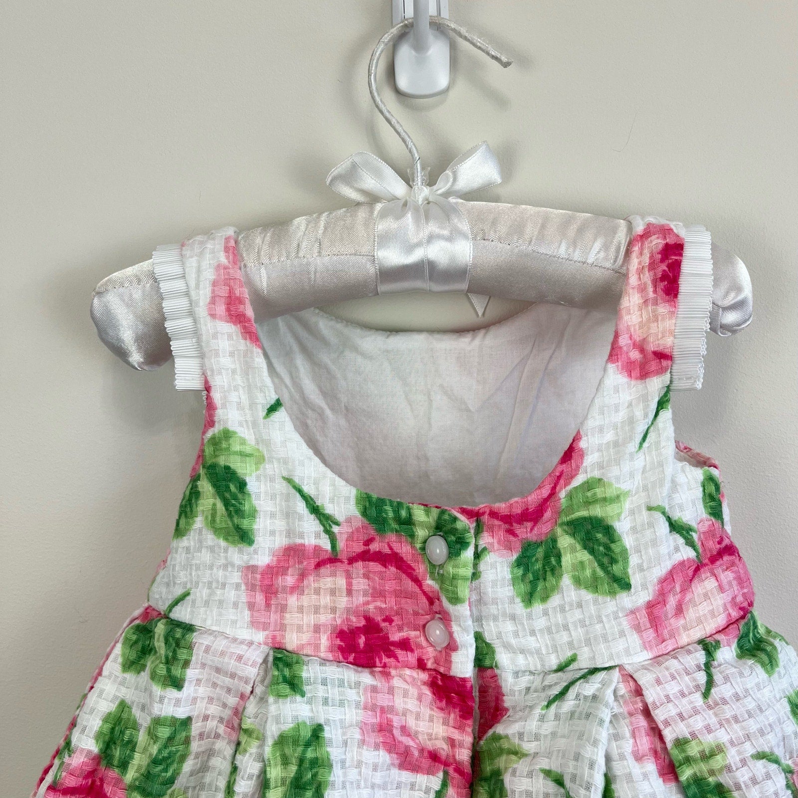 Janie and Jack Textured Rose Dress 18-24 Months