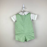 Load image into Gallery viewer, Vintage Glorimont Reversible Bunny Tools Applique Shortall Set XS 6 Months USA
