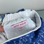 Load image into Gallery viewer, Kayce Hughes Blue Alphabet Sun Suit Bubble Romper 12 Months
