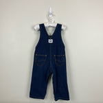 Load image into Gallery viewer, Vintage Lee Blue Jean Overalls 24 Months
