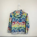 Load image into Gallery viewer, Mini Boden Kids' Animal Print Full Zip Hoodie Multi Rainbow Animals 11-12
