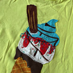 Load image into Gallery viewer, Mini Boden Ice Cream Cone Applique Tee 3-4
