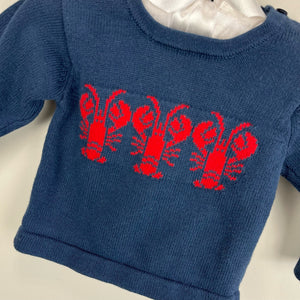 Nantucket Kids New England Lobster Sweater 3-6 Months