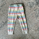 Load image into Gallery viewer, Hanna Andersson Rainbow Striped Pajamas 80/85 cm 2T
