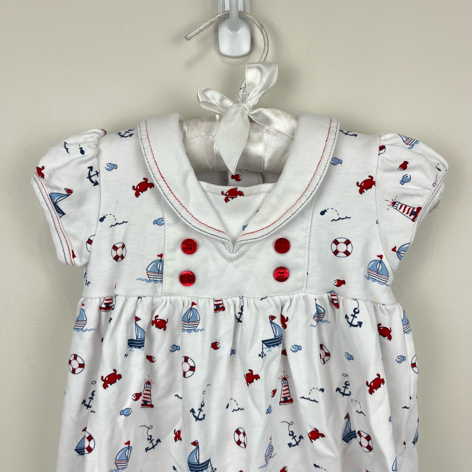 Kissy Kissy Printed Sailboat Dress 6-9 Months