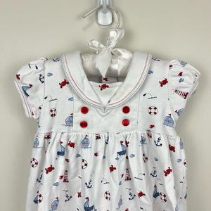 Kissy Kissy Printed Sailboat Dress 6-9 Months