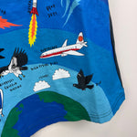 Load image into Gallery viewer, Mini Boden Graphic Layers T-Shirt Smoke Grey Space 7-8
