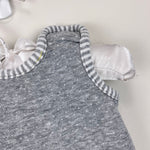 Load image into Gallery viewer, Hanna Andersson Reversible Overalls In Organic Cotton Heather Gray Newborn
