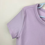 Load image into Gallery viewer, Yogalicious Girls Maisie Rib Crossover Top Purple L 12
