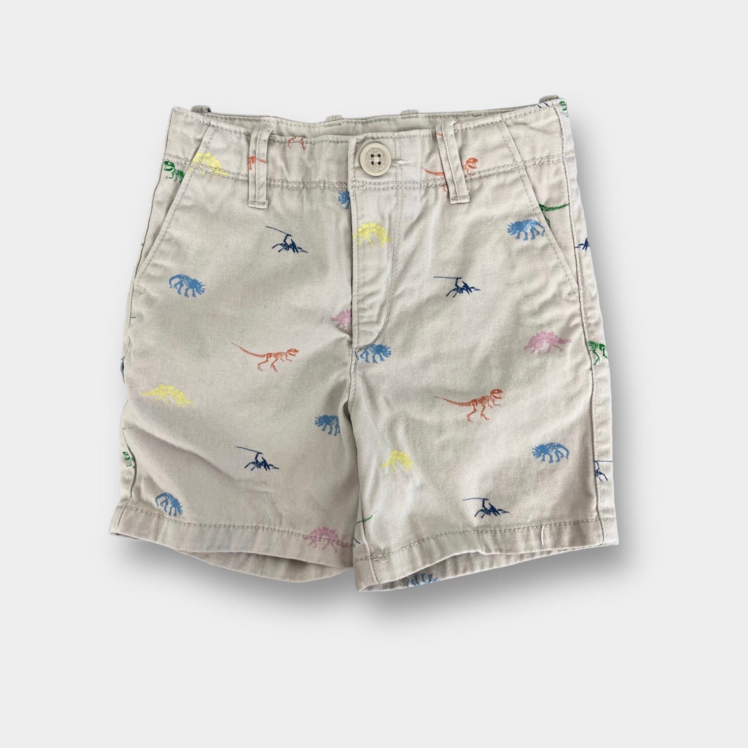 Baby Gap Dinosaur Print Khaki Shorts 18-24 Months
