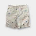 Load image into Gallery viewer, Baby Gap Dinosaur Print Khaki Shorts 18-24 Months
