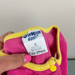 Load image into Gallery viewer, Vintage OshKosh B'gosh Pink Terry Butterfly Romper 6 USA
