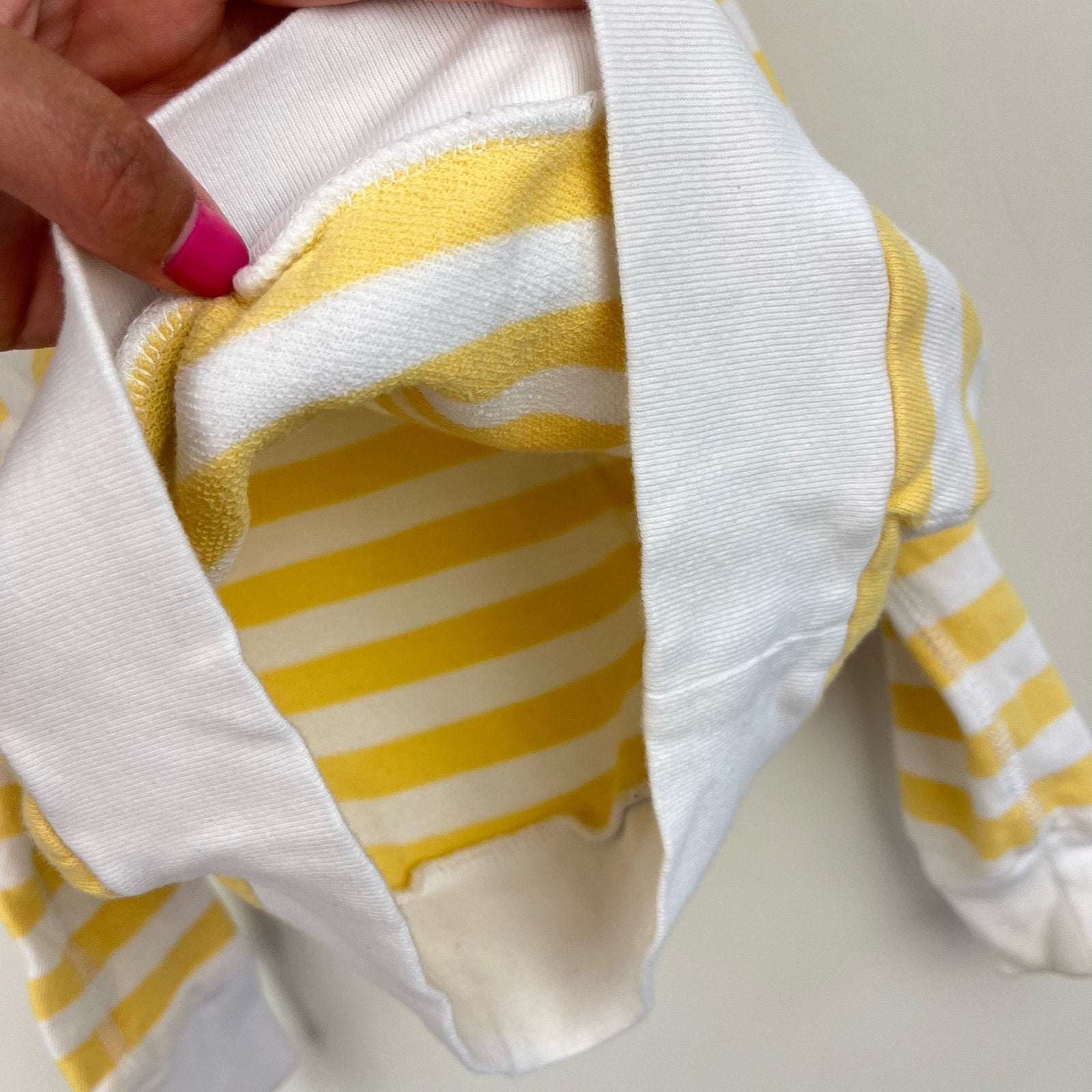 Ralph Lauren Kids Striped Cotton Hoodie Empire Yellow 3T